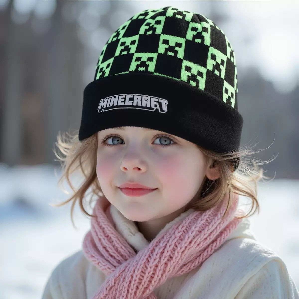 游戏周边我的世界儿童针织帽秋冬苦力怕毛线帽男女童保暖卡通套头,模玩/动漫/周边/娃圈三坑/桌游,游戏/电竞实物周边,淘宝优惠券,粉丝福利购,淘宝优惠卷