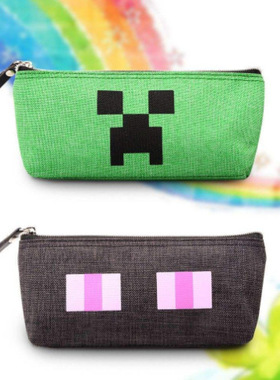 我的世界MC游戏周边苦力怕末影人学生笔袋铅笔盒TNT文具儿童