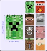 我 世界游戏周边TNT苦力怕粉猪记事本儿童迷你笔记像线圈螺旋