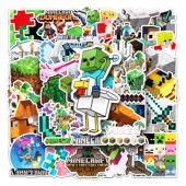 50张我 饰 世界游戏卡通行李箱贴纸防水涂鸦贴纸滑板车电脑平板装