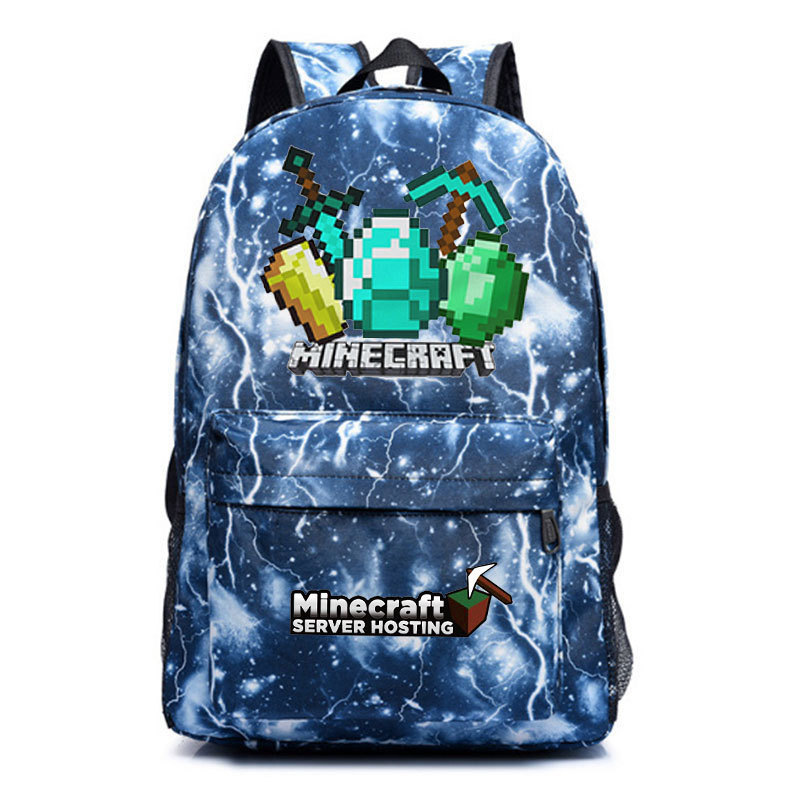 Minecraft我的世界书包小学生背包苦力怕大容量背包末影人双肩包