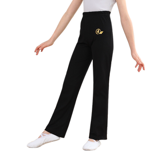 成人舞蹈裤儿童学生形体中国练功裤健身瑜伽体操直筒裤尼龙舞字裤