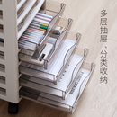 桌下文件储物柜子塑料多层置物柜 JEJ日本进口收纳柜办公室抽屉式