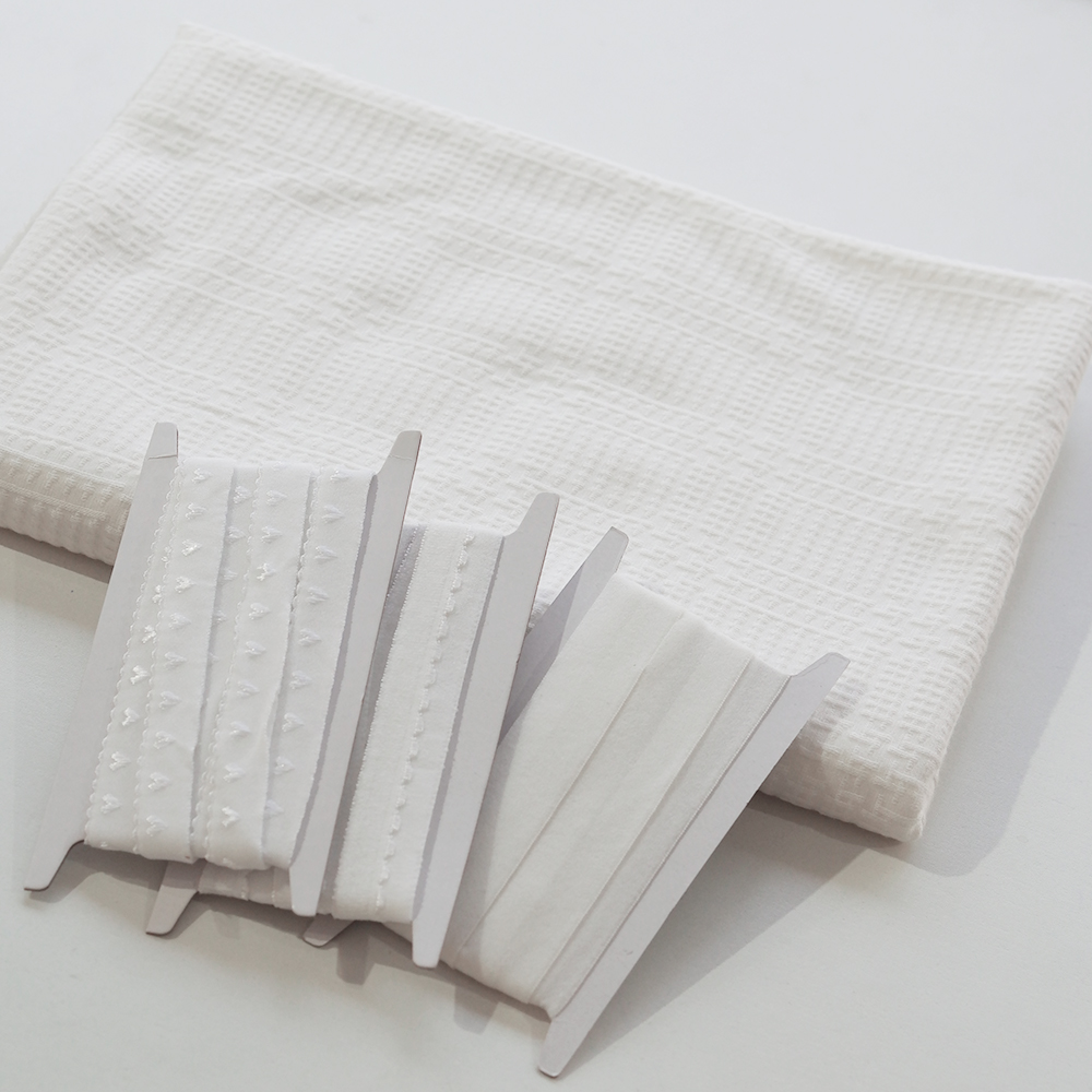 菜家布铺 纯棉提花莱卡布料四弹抽针内裤面料弹力对折包边条配套