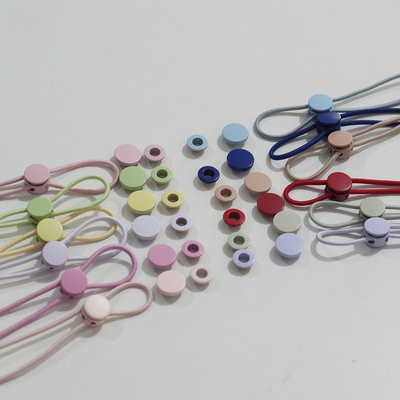 彩色金属四合扣气眼猪鼻扣弹力绳