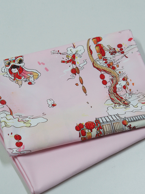 龙年布料新年舞狮破卡