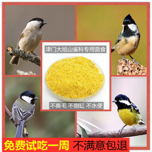 红子贝子专用鸟食大山雀黄腹山雀上性换羽增膘面食粉料防撕毛水便