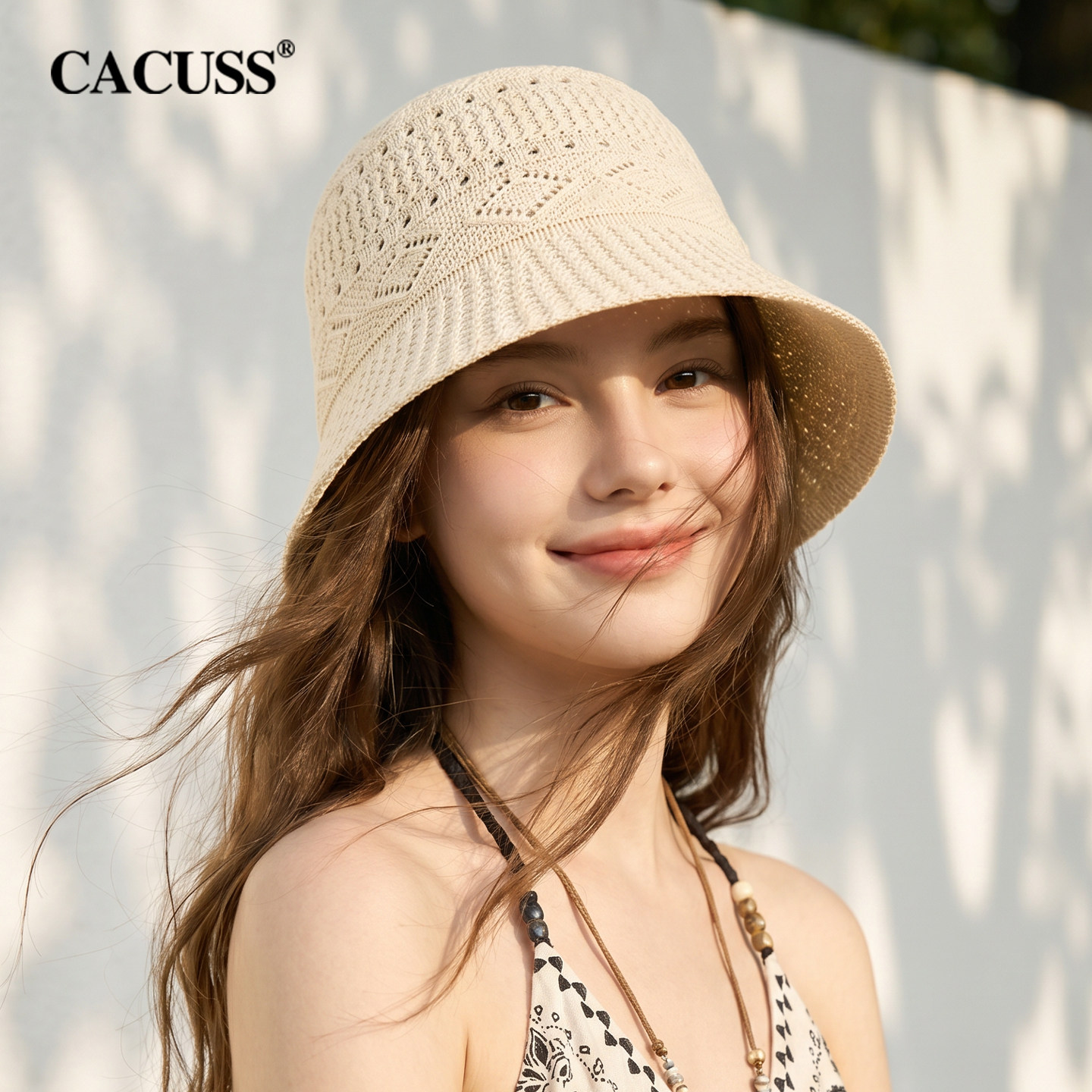 CACUSS夏季女款显脸小遮阳渔夫帽图片