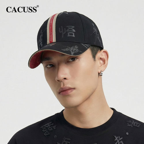 CACUSS国风印花纯棉春夏棒球帽男