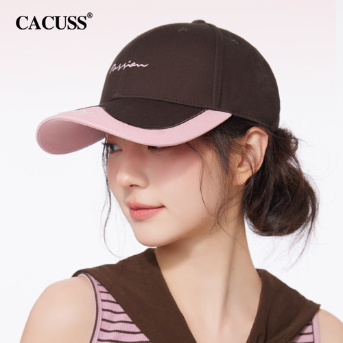 CACUSS女春夏纯棉硬顶遮阳棒球帽