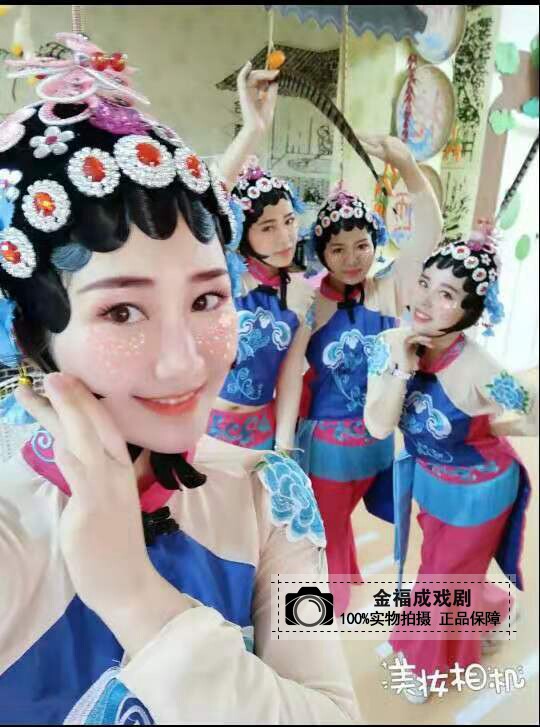 俏花旦演出头饰戏曲古典舞