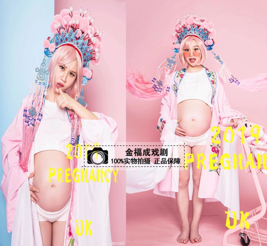 婚纱摄影孕妇写真头饰戏服国潮