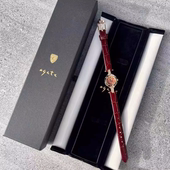 新款 agete琥珀手表远古记忆中古复古栗色美拉德八角盘女士表礼物