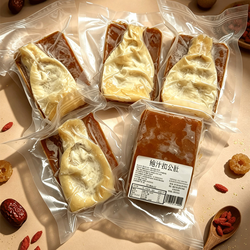 鲍汁扣赤嘴公肚加热即食花胶鱼胶