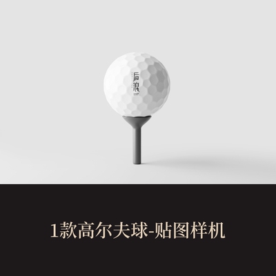 1款高端提案展示PSD高尔夫球VI样机logo智能贴图mockup