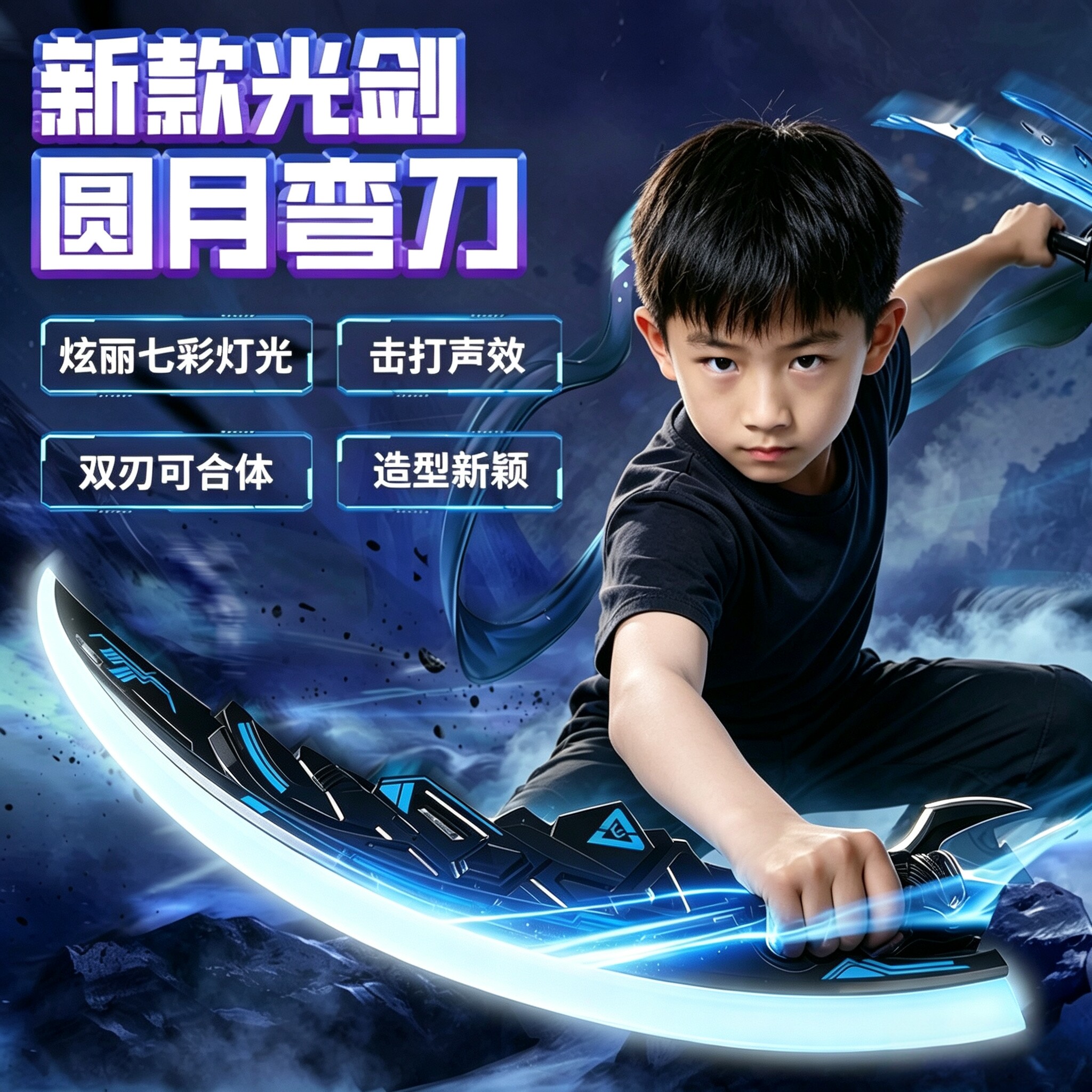 可以合体的圆月双刀真的超酷呀！