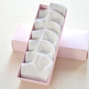 纯色袜子女短袜纯棉船袜女夏季 低帮浅口可爱白色女士防臭吸汗 薄款