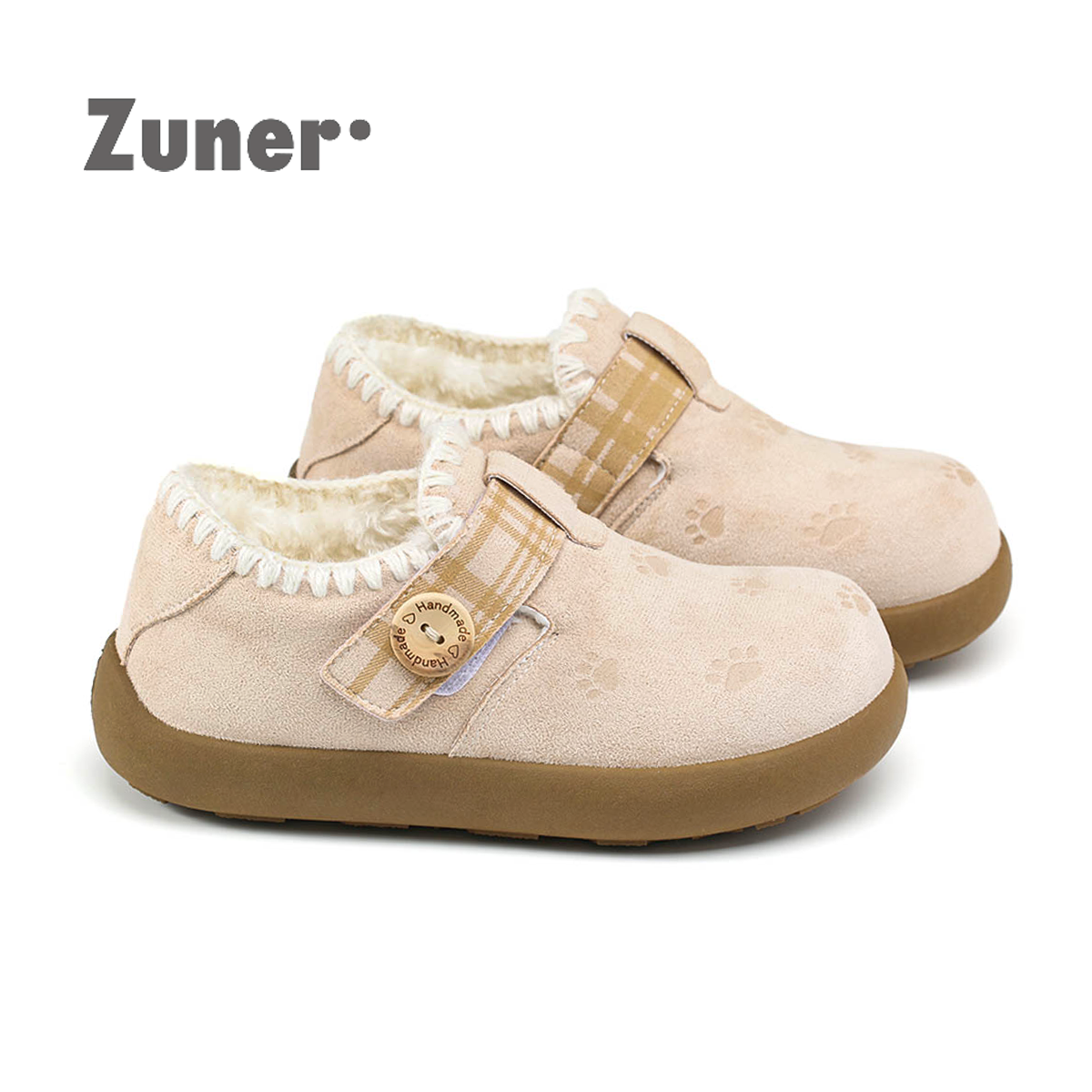 尊儿2025冬季加绒猫爪可爱休闲百搭复古平底棉鞋小众原宿风勃肯鞋,女鞋,棉鞋,淘宝优惠券,粉丝福利购,淘宝优惠卷