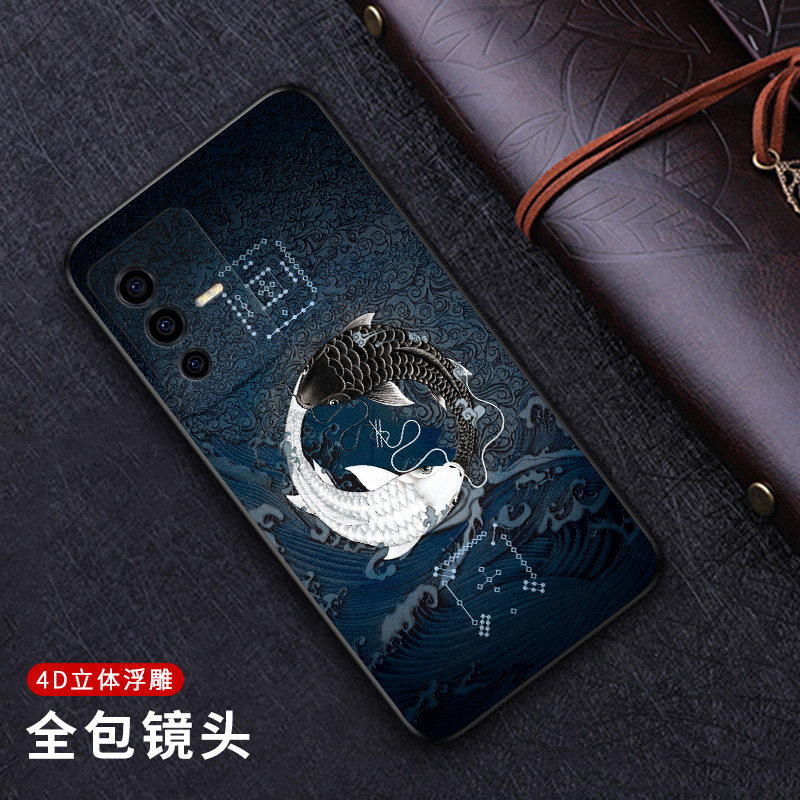 硅胶S12中国风浮雕手机壳个性
