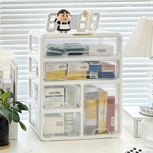 药箱家庭装家用大号多层抽屉式药品收纳盒大容量医药箱药物收纳柜