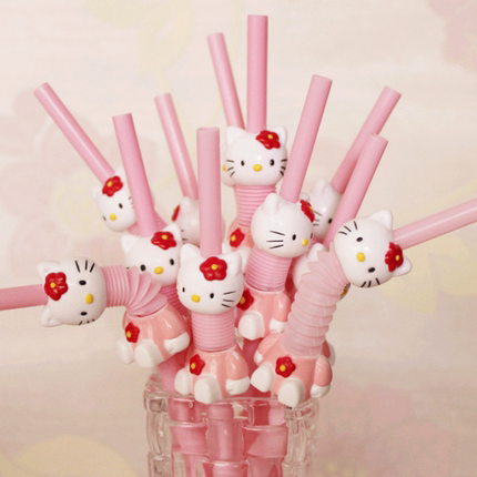 卡通吸管卡通hellokitty吸管小猴小鸭子雨伞特色吸管眼镜吸管