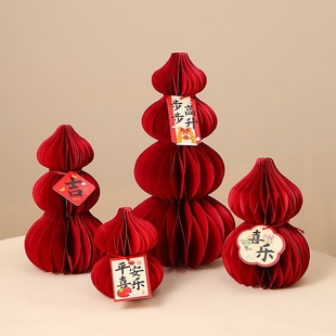 新年装饰马年春节创意喜庆葫芦福字挂件过年家用客厅场景布置摆件