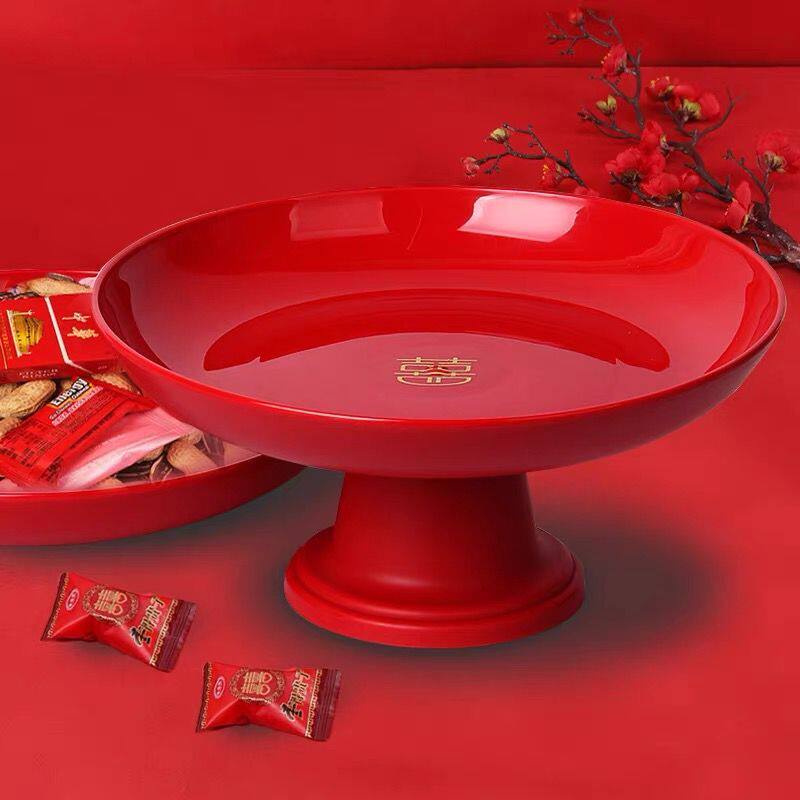 红色婚礼高脚喜字大全婚庆用品