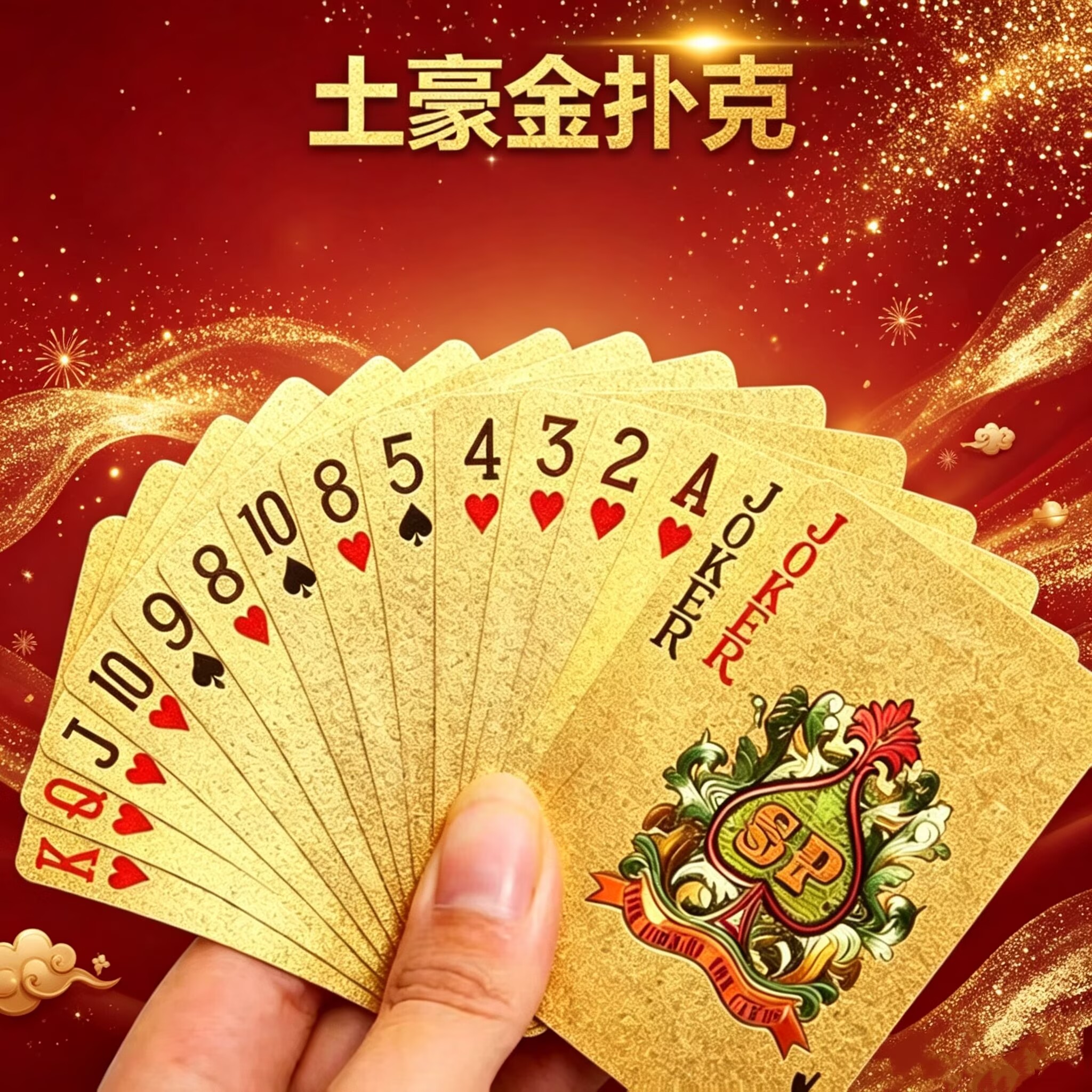 金箔加厚掼蛋专用扑克牌