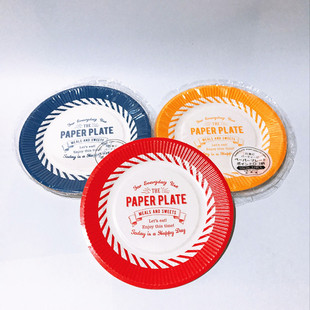 【出口纸盘】一次性纸盘7寸纸盘直径18cm纸盘蛋糕野餐纸盘子