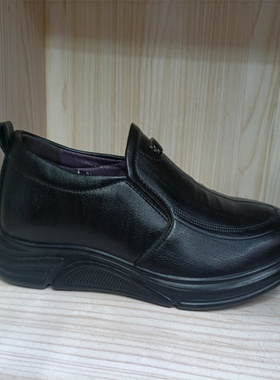 华山剑派男鞋2024秋季新款商务休闲皮鞋男士软皮套脚舒适软96601