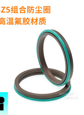 GSZ5型四氟组合防尘圈 耐高温氟胶材质 AL5型防尘 内径3-100mm