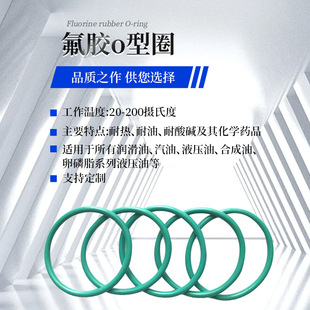 220mm1.9 密封圈o型圈氟膠外徑5 2mm粗細(xì)耐磨耐腐蝕高溫O型圈