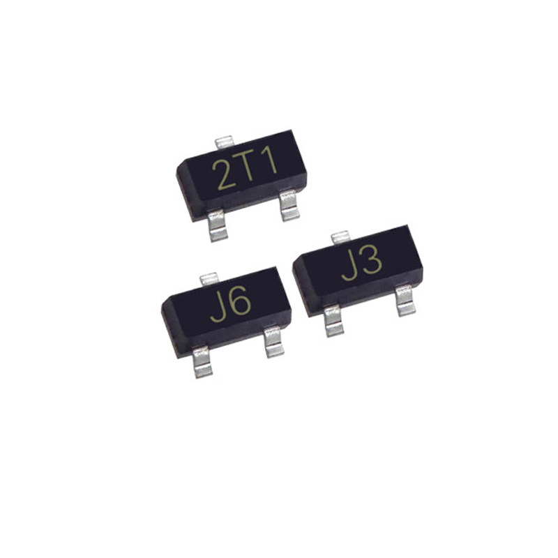 贴片三极管s9012/9013/9014 丝印2t1/j3/j6 sot-23 晶体管 (50个)