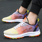 男士 防滑胶钉球鞋 网面轻便透气训练鞋 轻量GOLF运动鞋 夏季 高尔夫鞋