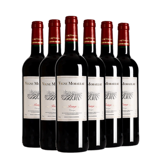 建发酒业 法国原瓶进口红酒正品莫堡经典干红葡萄酒整箱6支装年货