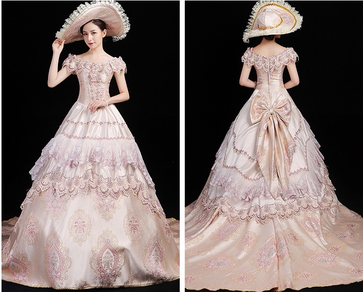 茜茜公主同款克里诺林裙出租欧洲古典服饰生日派对写真欧洲宫廷服