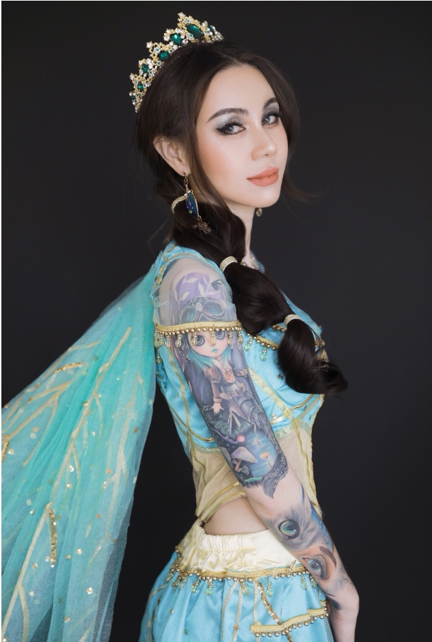 出租茉莉公主cos服服大人万圣节旅游网红异域风情肚皮舞景点写真