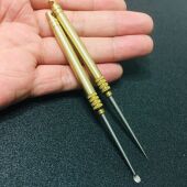 随身好装 备纯钛合金牙签钛耳勺耳耙黄铜筒钥匙扣挂件尖针剔牙神奇