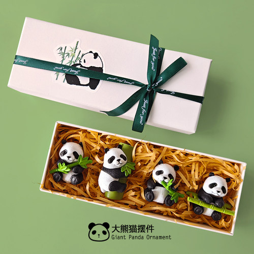 中国风特色文创礼物熊猫元素摆件