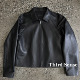 特惠 反季 Third绵羊皮落肩皮衣短款 休闲夹克真皮皮衣