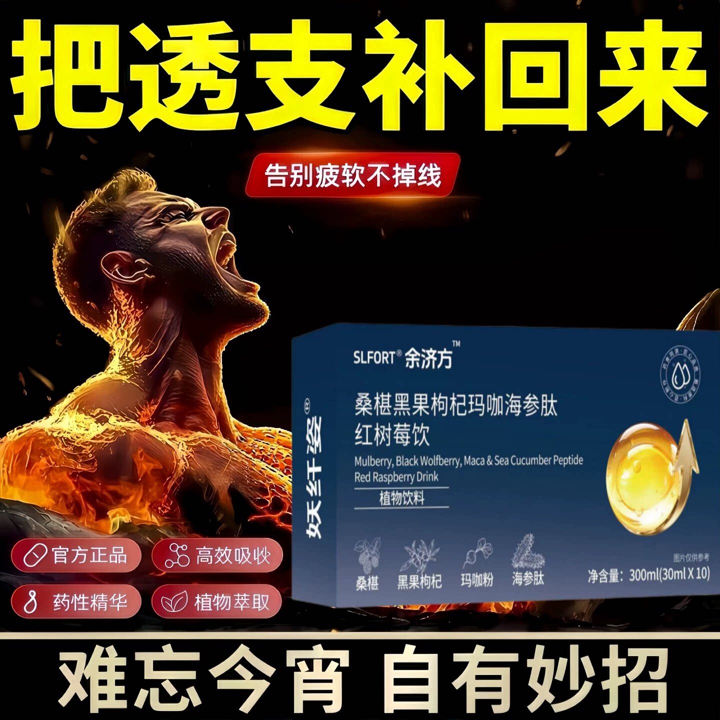 洛奥丽黑果海参饮男士精气神