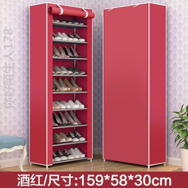 multi-storey simple and easy Shoe rack Shoe cabinet dustproof Storage rack Free Disassembly and assembly Shoe cabinet student dormitory Steel pipein the Residential furniture , Shelf , Shoe  category - from Buy2taobao.com to provide professional Taobao agent buy service