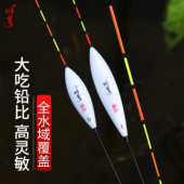 明孚翘嘴鲢鳙大物漂纳米浮漂鲫鱼浅水漂高灵敏醒目加长行程鱼漂