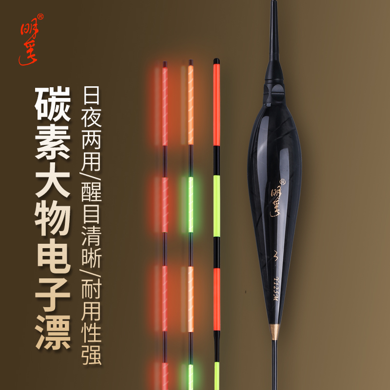 明孚碳素日夜两用加粗电子夜光漂