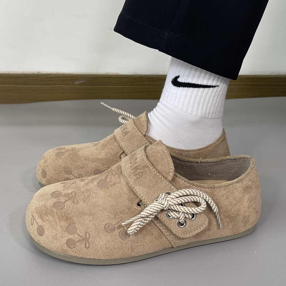 新款女鞋ins潮鞋勃肯鞋女百搭轻便一脚蹬懒人鞋平底复古休闲鞋子,女鞋,时尚休闲鞋,淘宝优惠券,粉丝福利购,淘宝优惠卷