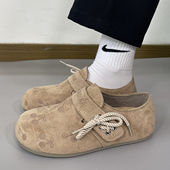 平底复古休闲鞋 新款 子 勃肯鞋 女百搭轻便一脚蹬懒人鞋 女鞋 ins潮鞋