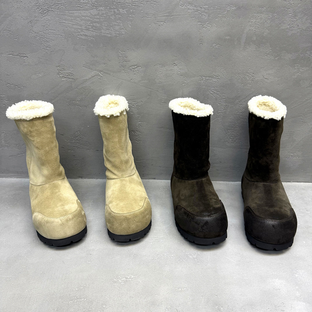冬真皮羊皮加厚保暖防滑雪地靴女
