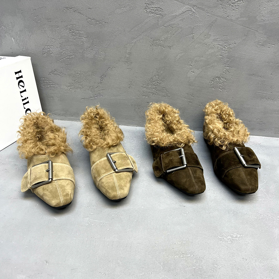 秋新英伦风秋冬新款女高帮毛毛鞋