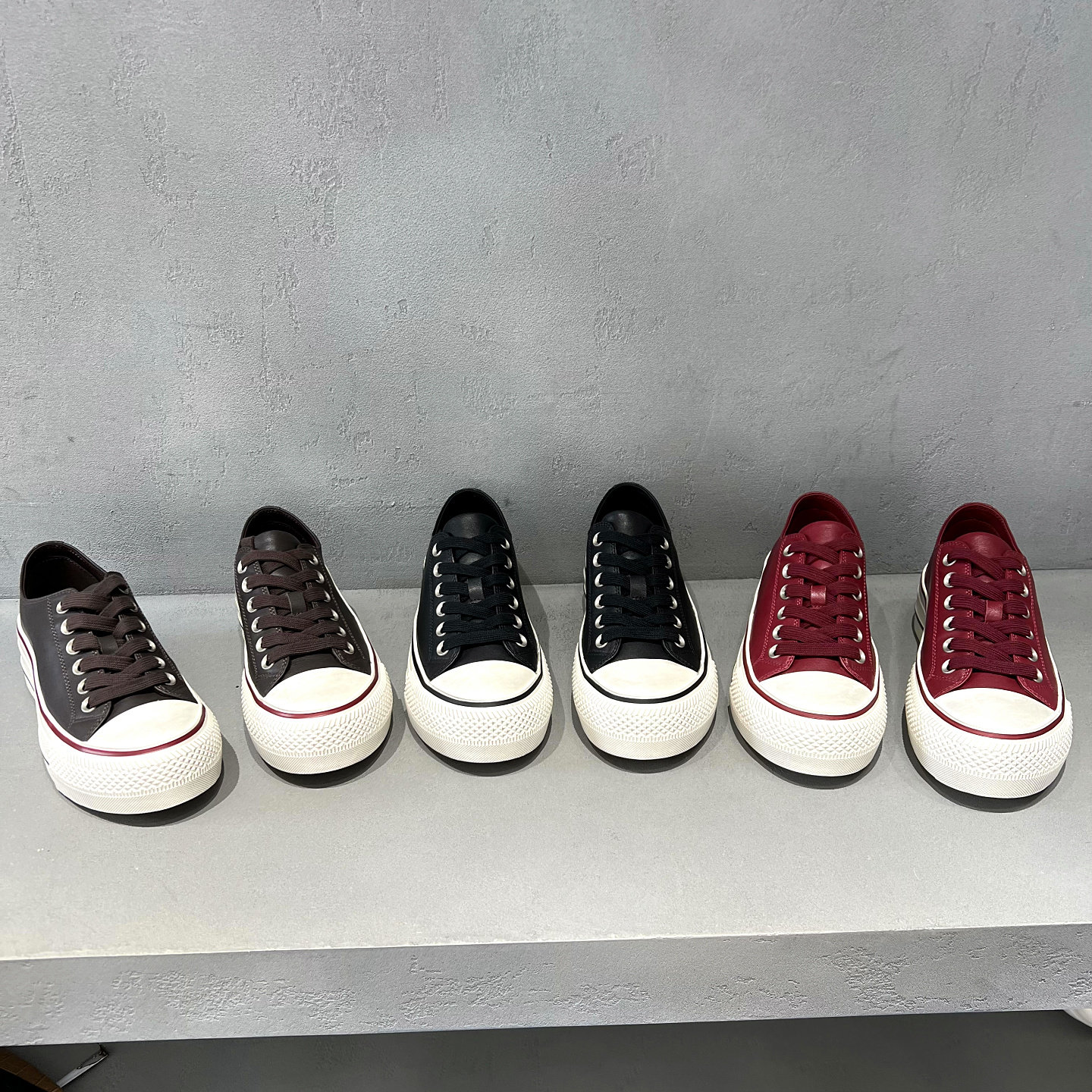 2026秋季真皮厚底系带板鞋女百搭