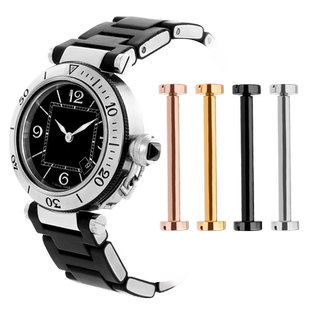 适配卡地亚帕莎Pasha手表连接钢带耳表带螺丝杆帽螺丝表耳钉配件